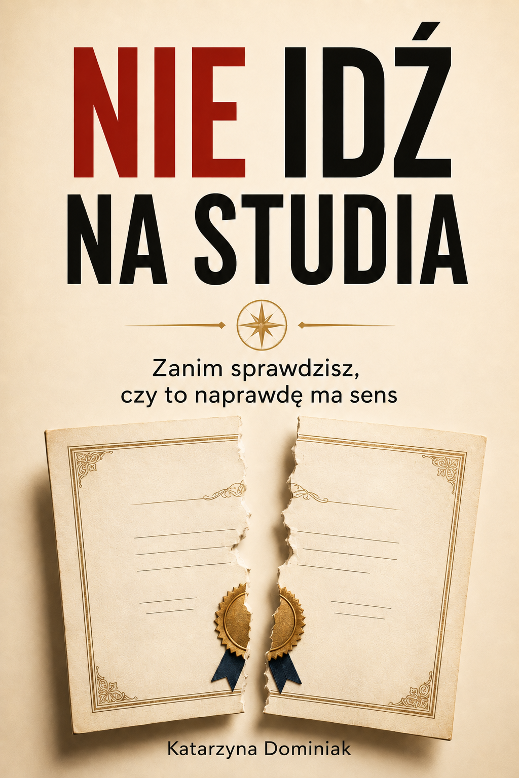 Okładka książki Nie idź na studia autorstwa Katarzyny Dominiak